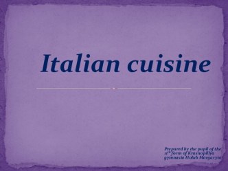 The Basics of Italian Cuisine