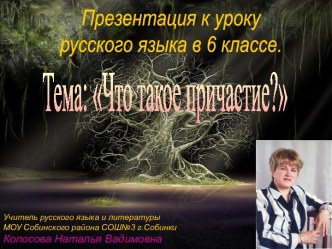 Учитель русского языка и литературыМОУ Собинского района СОШ№3 г.СобинкиКолосова Наталья Вадимовна