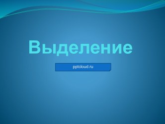 Выделительная система