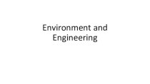 Environment and engineering