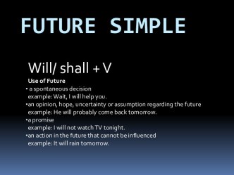 Future simple