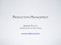 Production management