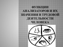 Функции анализаторов и их значения в трудовой деятельности человека