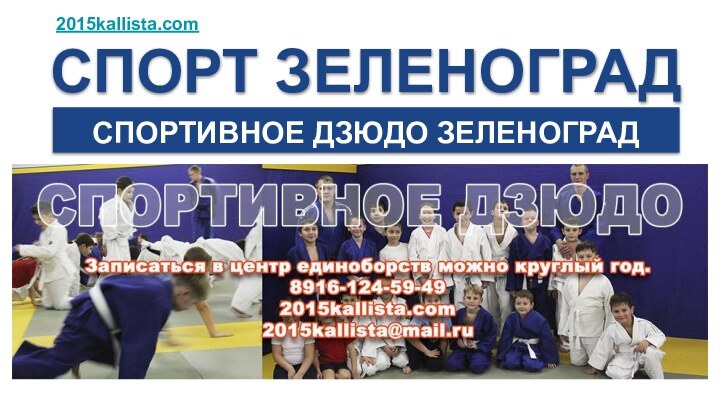 СПОРТ ЗЕЛЕНОГРАДСПОРТИВНОЕ ДЗЮДО ЗЕЛЕНОГРАД2015kallista.com