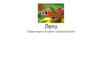 Лето