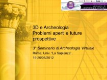 3d e archeologiaproblemi aperti e future prospettive