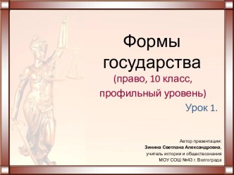 Формы государства