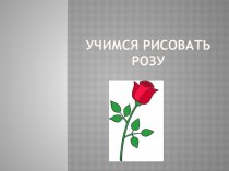 Учимся рисовать розу