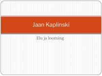 Jaan kaplinski