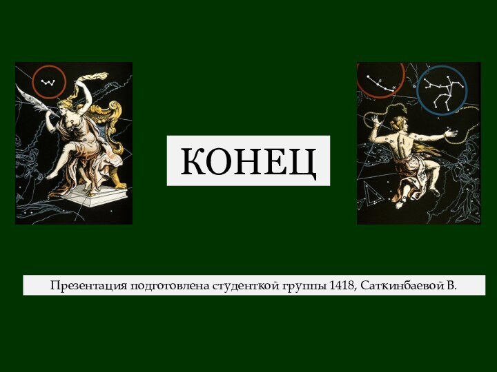 КОНЕЦПрезентация подготовлена студенткой группы 1418, Саткинбаевой В.