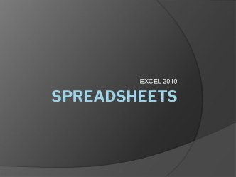 Spreadsheets