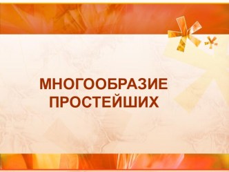 Многообразие Простейших