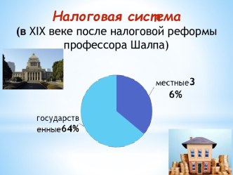 Налоговая система(в xix веке после налоговой реформы профессора Шалпа)