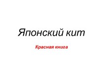 Японский кит