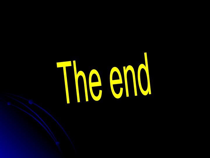 The end