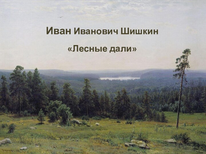 Иван Иванович Шишкин«Лесные дали»