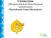Символика Общероссийской общественной организации Российский Союз Молодёжи