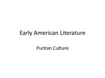 Early american literature