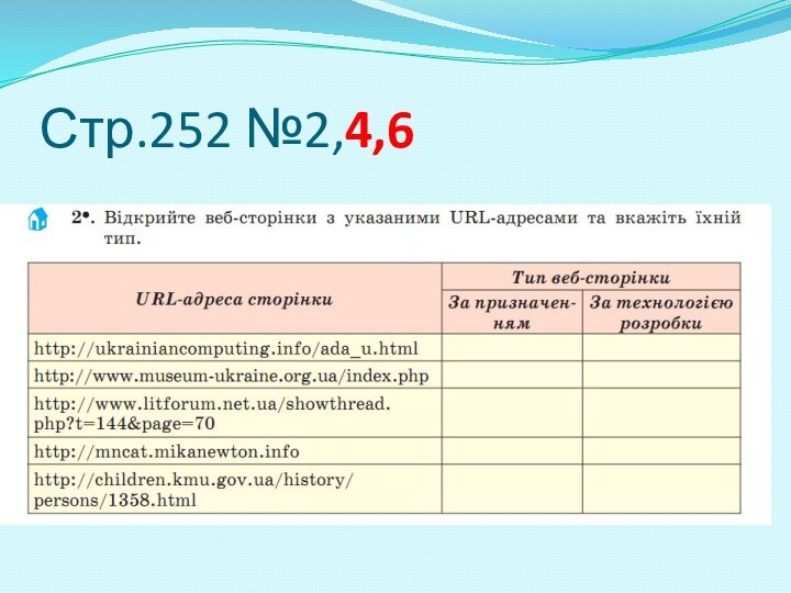 Стр.252 №2,4,6