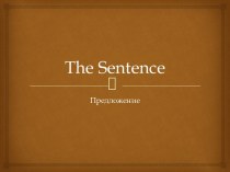 The sentence