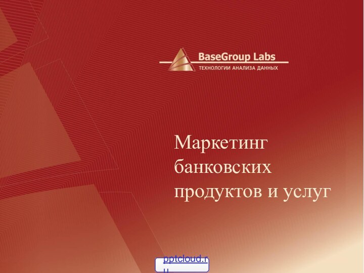 Маркетинг банковских продуктов и услуг