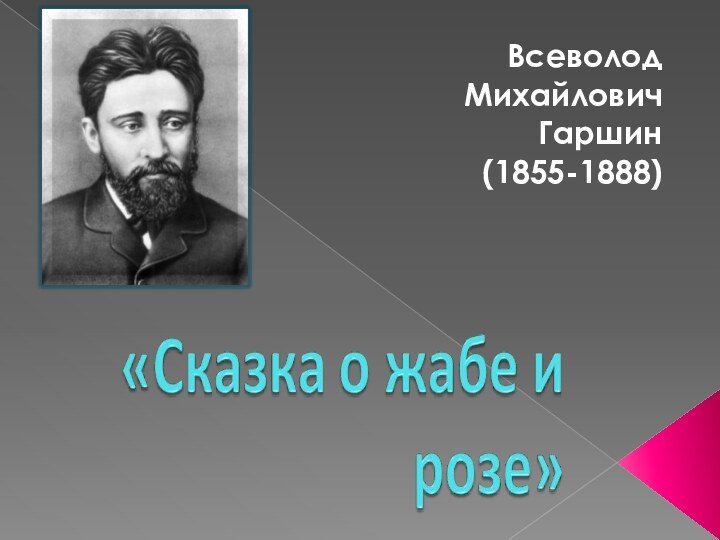 Всеволод Михайлович Гаршин  (1855-1888)