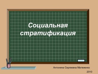 Социальная стратификация