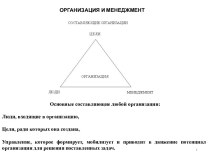 Организация и менеджмент