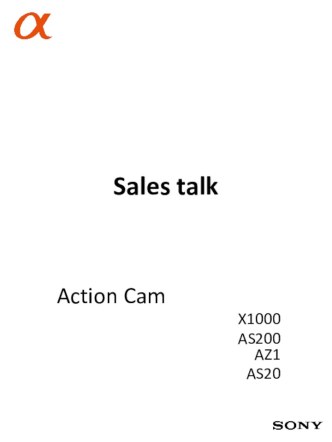 Sales talk