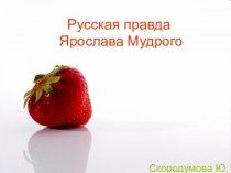 Русская правда Ярослава Мудрого