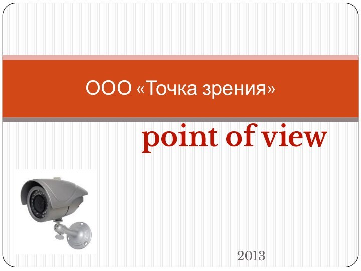 2013ООО «Точка зрения»point of view