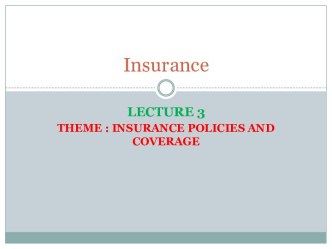 Insurance