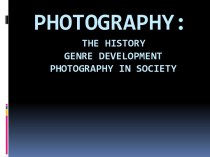 Photography in society