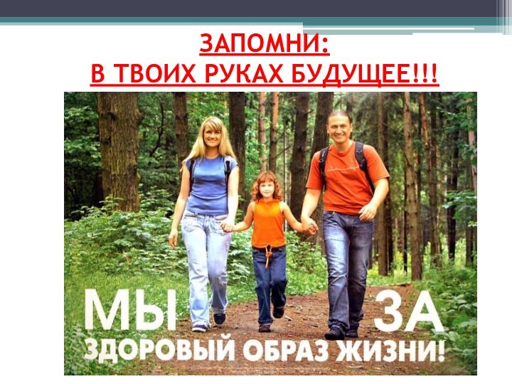 ЗАПОМНИ: В ТВОИХ РУКАХ БУДУЩЕЕ!!!