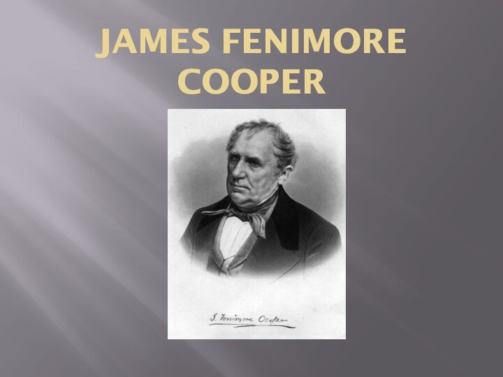 James Fenimore Cooper