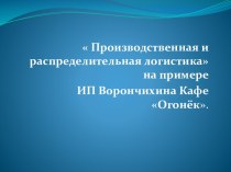 Краткая характеристика предприятия ИП Ворончихина Кафе Огонёк.