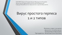 Вирус простого герпеса 1 и 2 типов