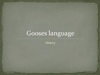 Gooses language