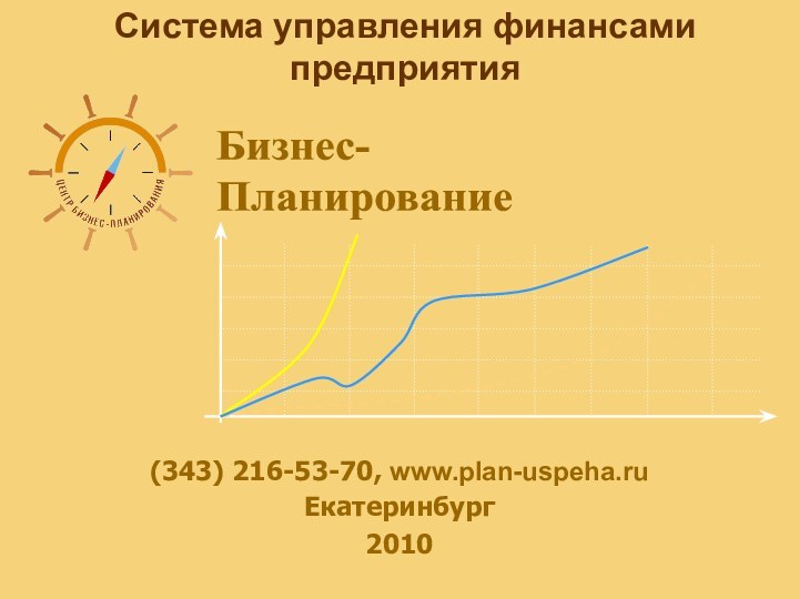 Система управления финансами предприятия(343) 216-53-70, www.plan-uspeha.ruЕкатеринбург2010Бизнес-Планирование