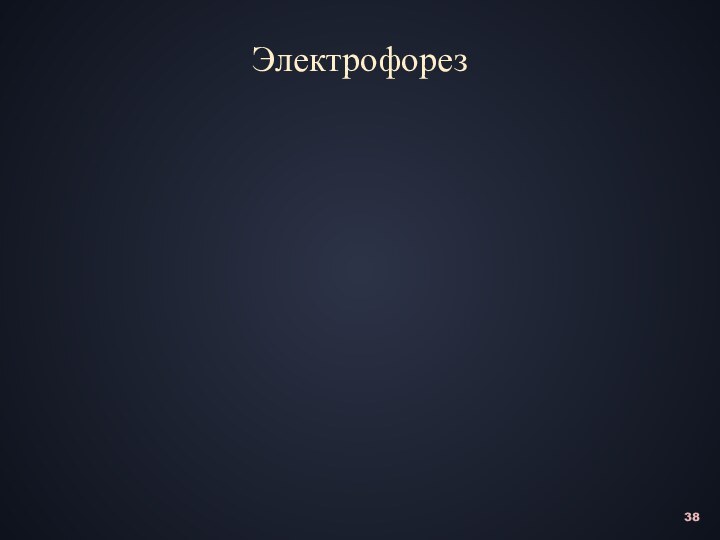 Электрофорез