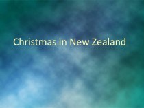 Christmas in New Zealand