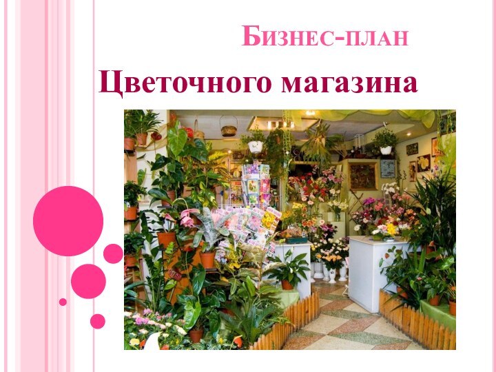 Бизнес-планЦветочного магазина