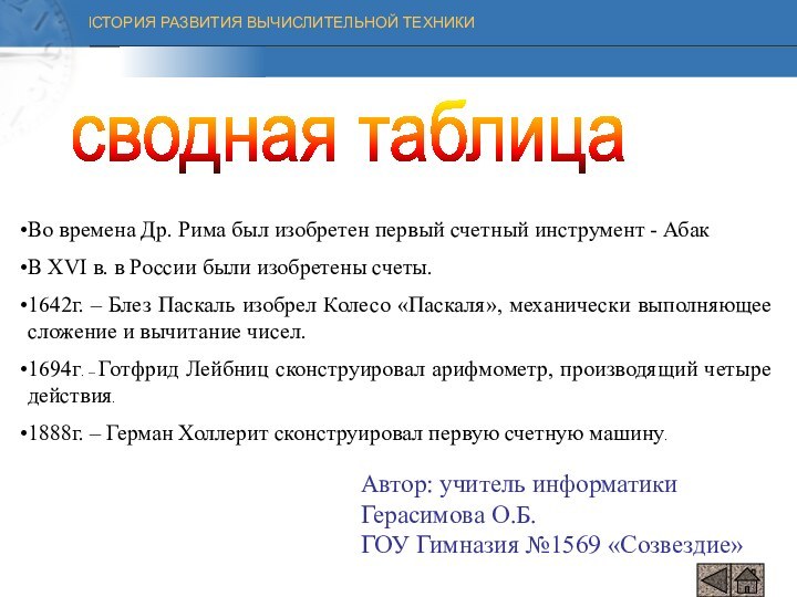 Во времена Др. Рима был изобретен первый счетный инструмент - АбакВ XVI