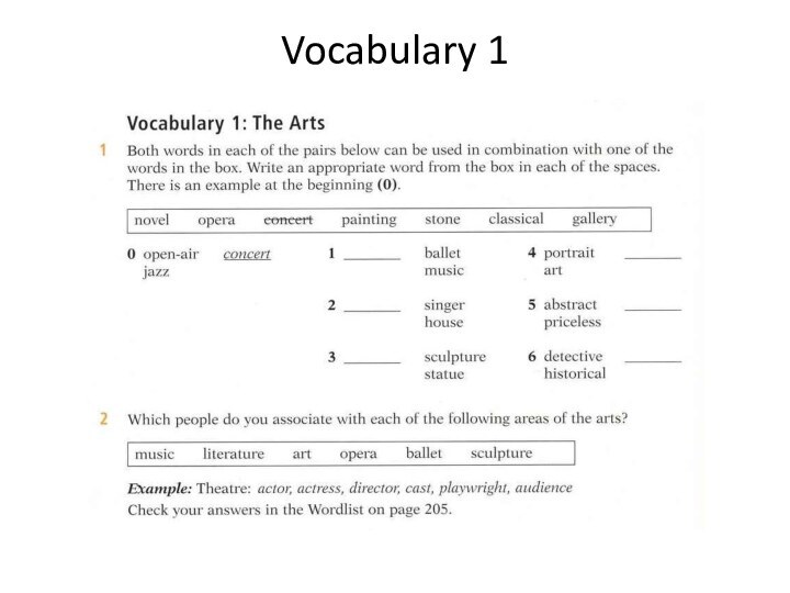 Vocabulary 1