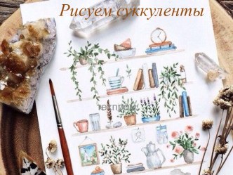 Рисуем суккуленты