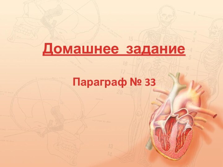 Домашнее заданиеПараграф № 33