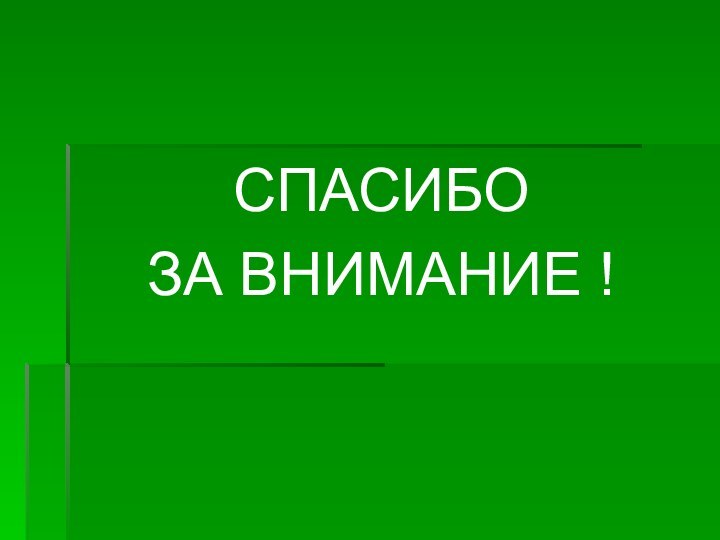 СПАСИБО ЗА ВНИМАНИЕ !