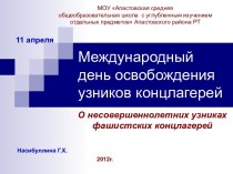 Международный день освобождения узников концлагерей