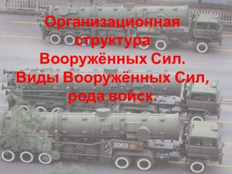 Организационная структура Вооружённых Сил