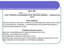 Изучение дерново – подзолистых почв